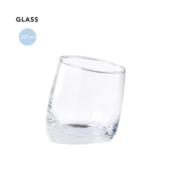 Stikla glāze ar slīpu dizainu – 320 ml