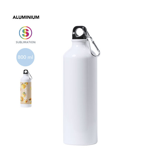 Sublimācijas alumīnija pudele ar karabīni – 800 ml