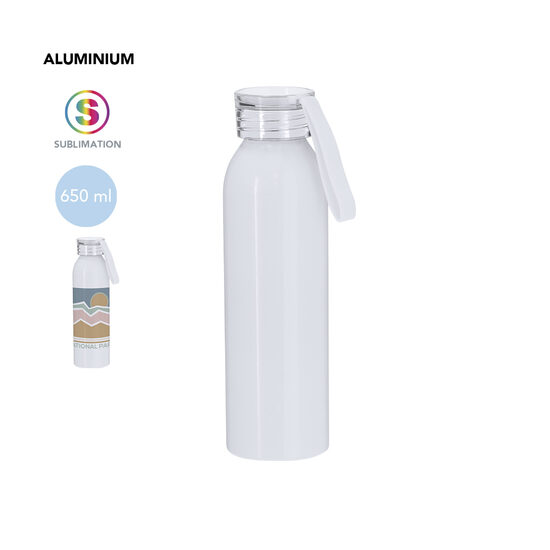 Sublimācijas alumīnija pudele ar siksniņu – 650 ml
