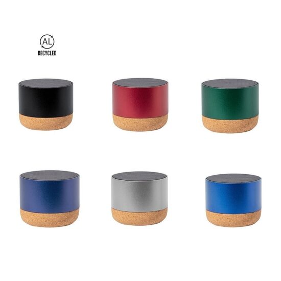 3W Bluetooth® skaļrunis no pārstrādāta alumīnija un korķa