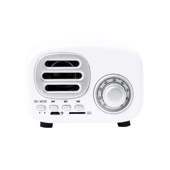 Kompakts Bluetooth® skaļrunis vintage radio dizainā