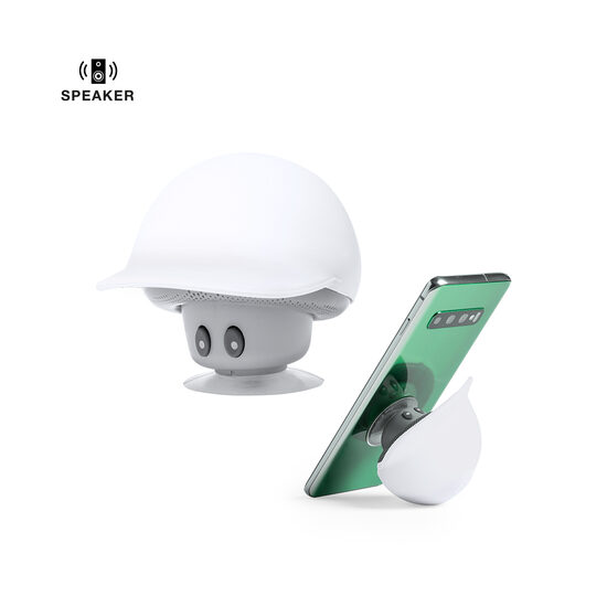 3W Bluetooth® skaļrunis sēnes dizainā ar viedtālruņa turētāju