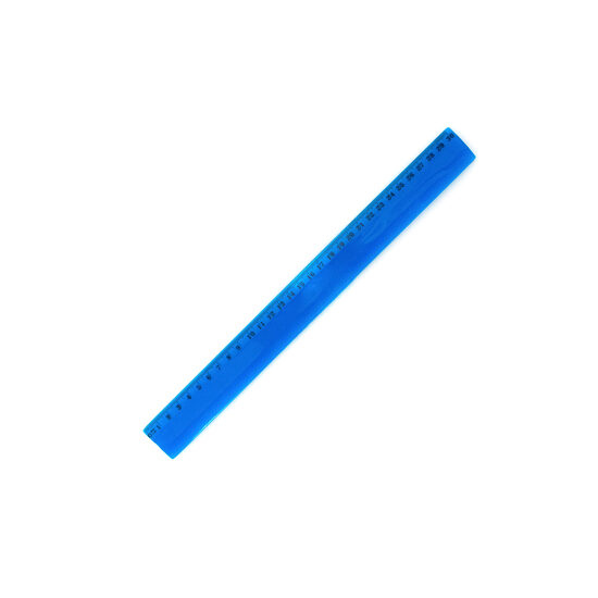 Elastīgs plastmasas lineāls 30 cm