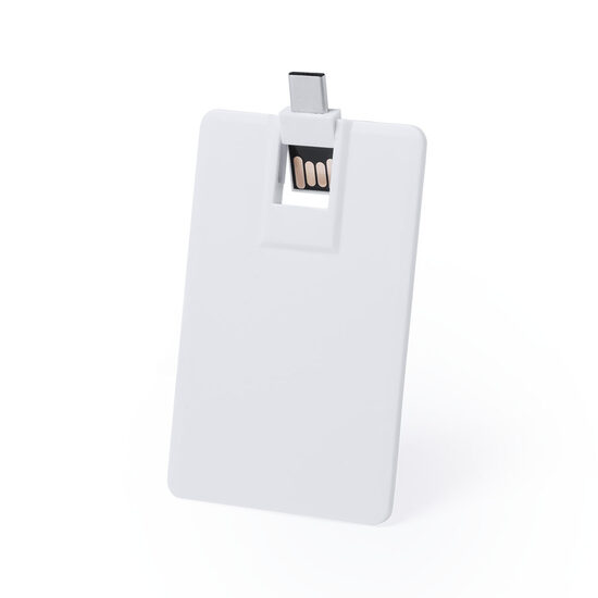 OTG 16GB USB kartes tipa zibatmiņa ar Type-C savienojumu un pilnkrāsu apdruku