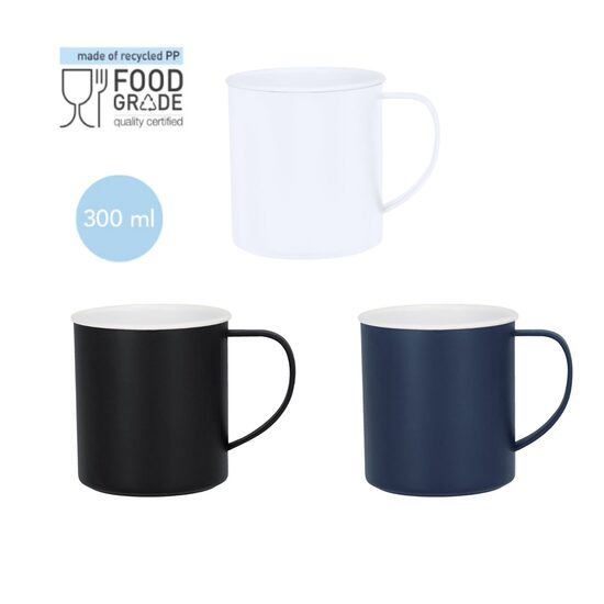 Krūze ar krāsainu korpusu – 300 ml