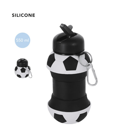 Salokāma silikona pudele 550 ml futbola bumbas formā