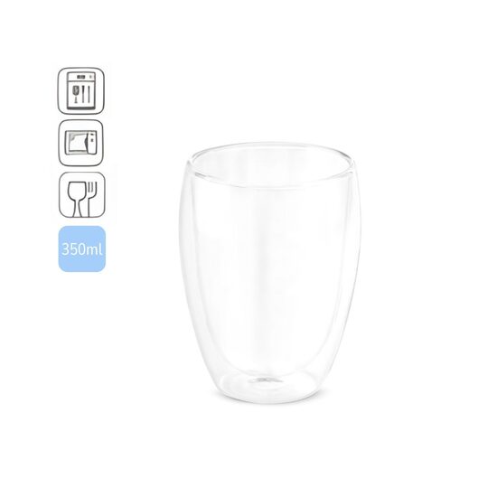Dubultsienu borosilikāta stikla krūze 350 ml
