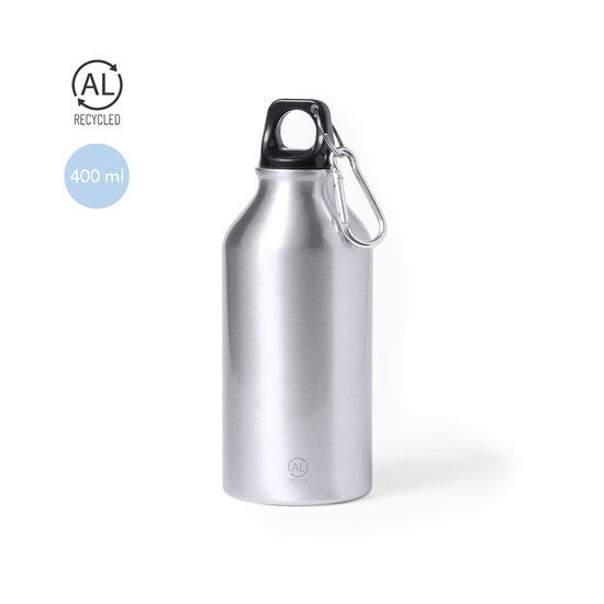 Ūdens pudele – 400 ml ar karabīni no pārstrādāta alumīnija
