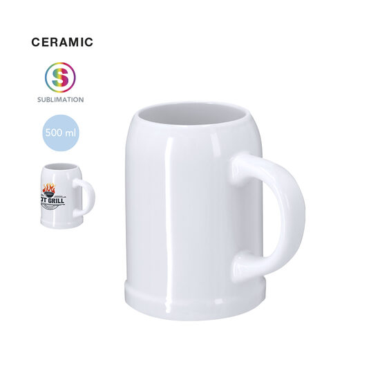 Keramikas krūka sublimācijas apdrukai – 500 ml