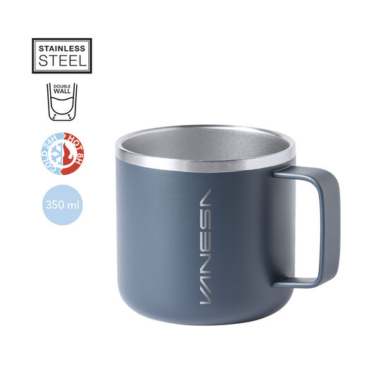 Kafijas, tējas krūze ar osu no tērauda 350 ml
