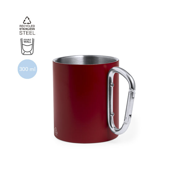 Tērauda tējas krūze ar karabīni – 300 ml
