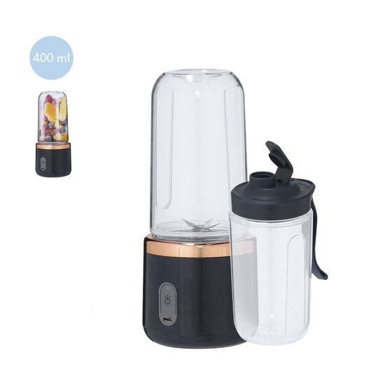 Portatīvais blenderis ar 2 krūzēm (400 ml) un 1200 mAh akumulatoru