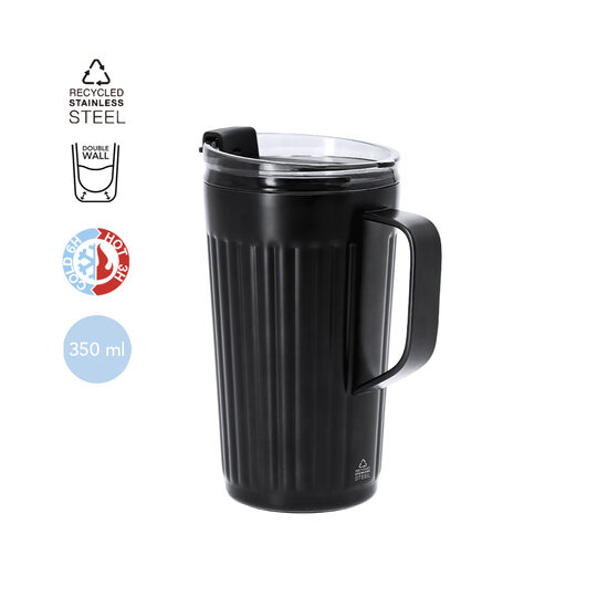 Termokrūze no pārstrādāta nerūsējošā tērauda – 350 ml