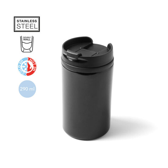 Termokrūze ar krāsainu, spīdīgu virsmu – 290 ml