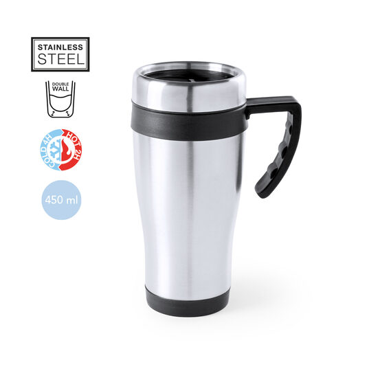 Termokrūze ar spilgtiem rokturiem – 450 ml